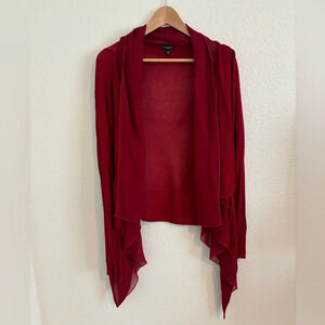 Talbots Women’s Cardigan Deep Red Size L/XL | Cocktail | Dressy | Sheik | Glam |